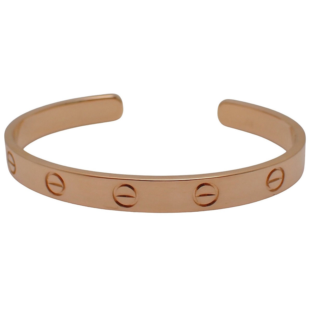 LOVE ブレスレット オープン ピンクゴールド K18PG 16 23.1g