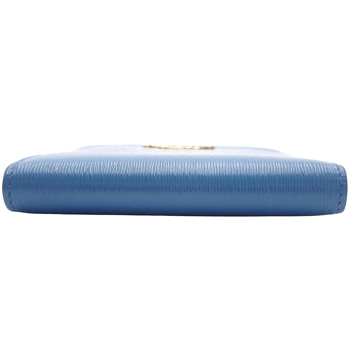 Double Zip Bi-fold Wallet Leather VITELLO MOVE Blue 1ML024