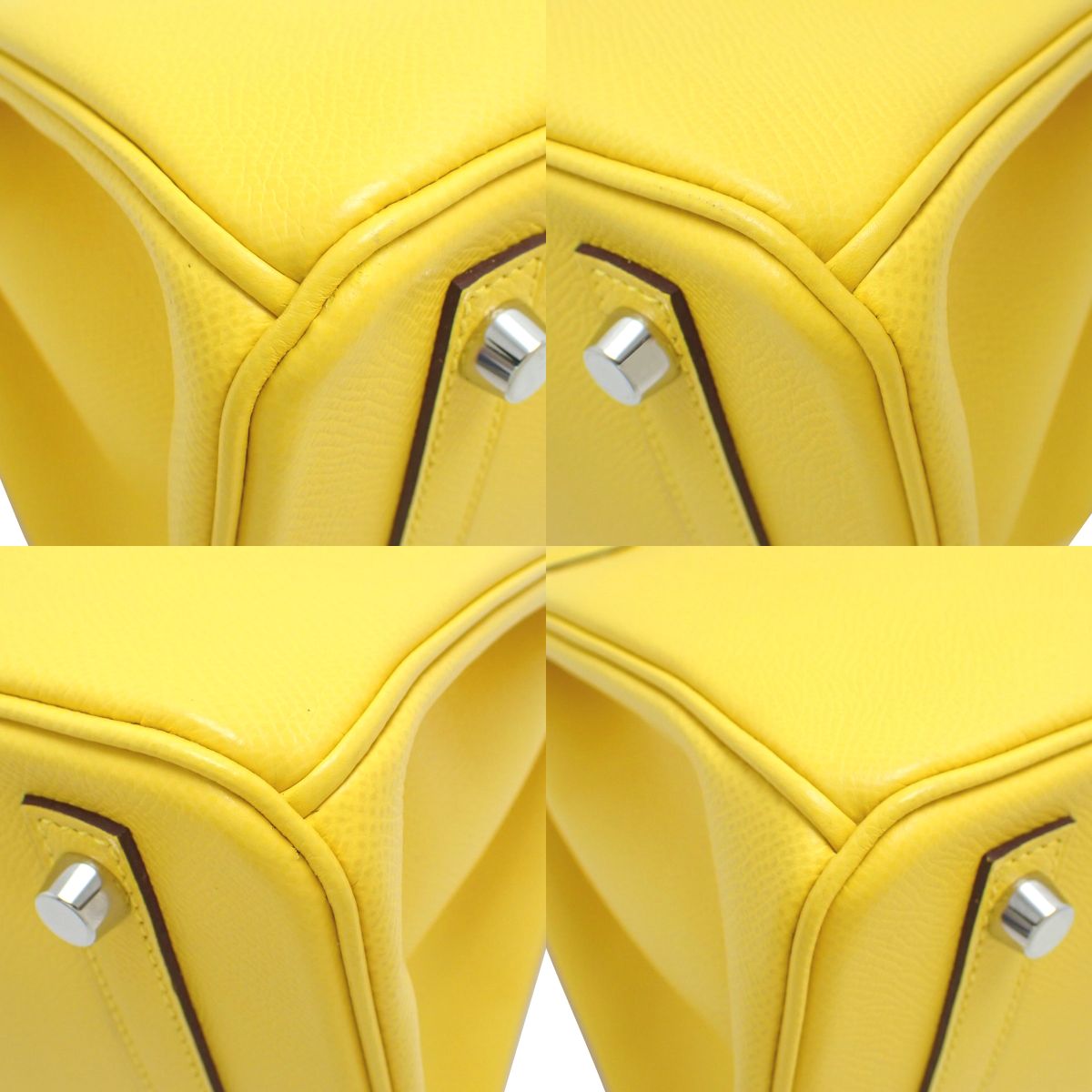 爱马仕铂金包30,Epsom小牛皮,钯金配件,那不勒斯黄,银色配件,U刻印