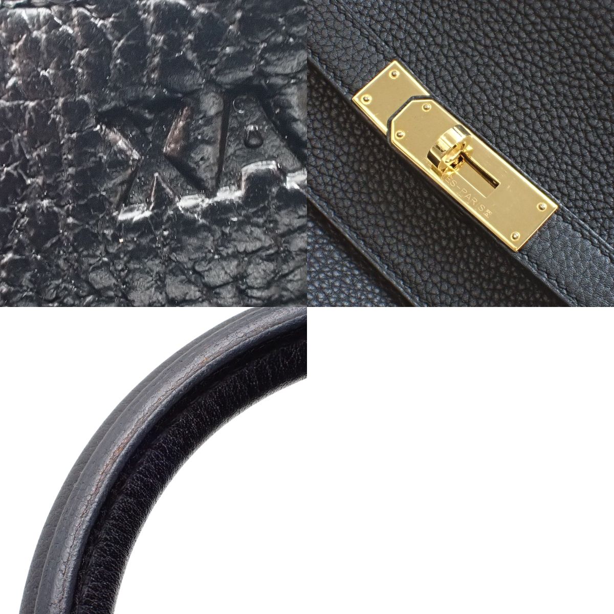 铂金包40 托哥皮 黑色 金色五金 X刻印