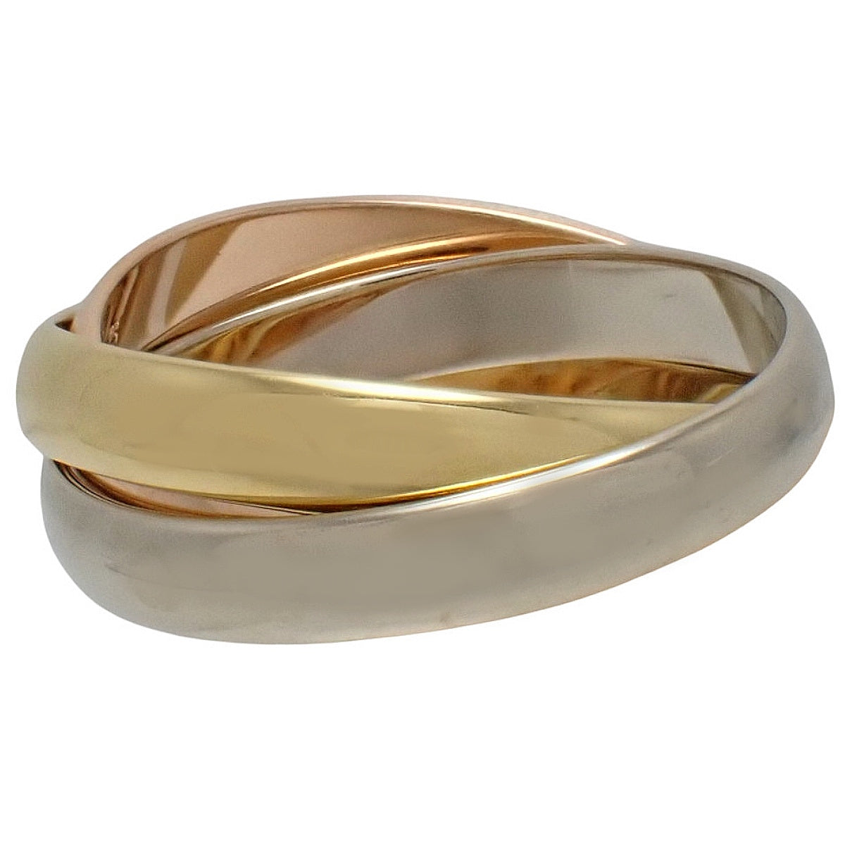 les must de Cartier トリニティ リング K18YG K18WG K18PG 50 6.5g