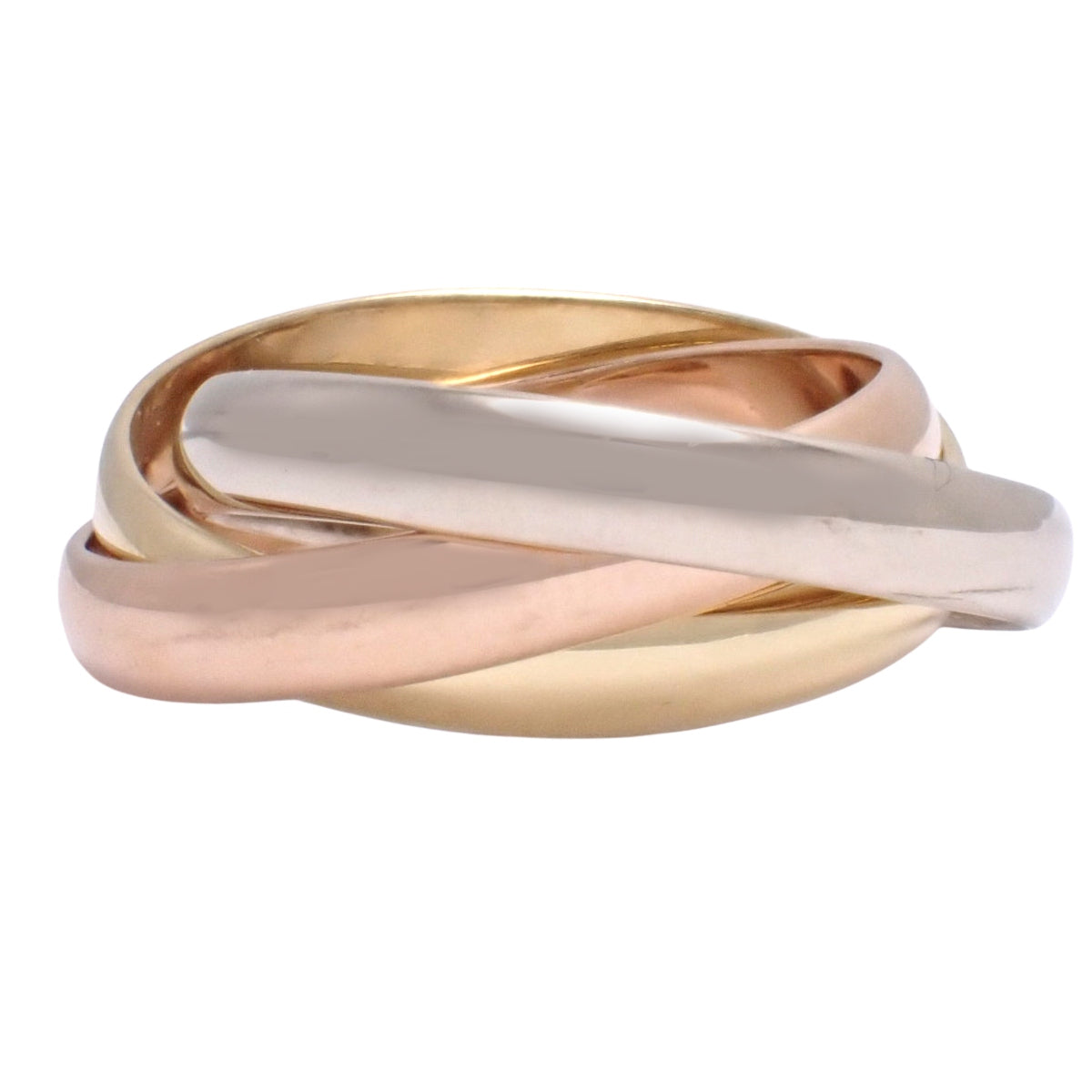 les must de Cartier Trinity ring Yellow gold K18YG White gold K18WG Pink gold K18PG 54