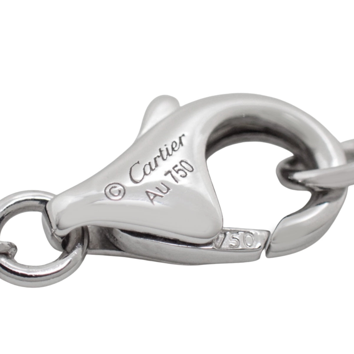 Damour Necklace, Small Model, Diamonds, White Gold, K18WG, 2.9g