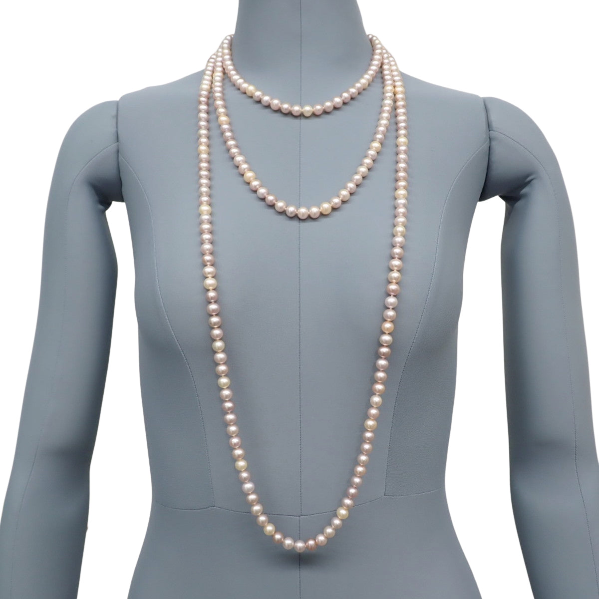 パール ラップ ネックレス パール シルバー SV925