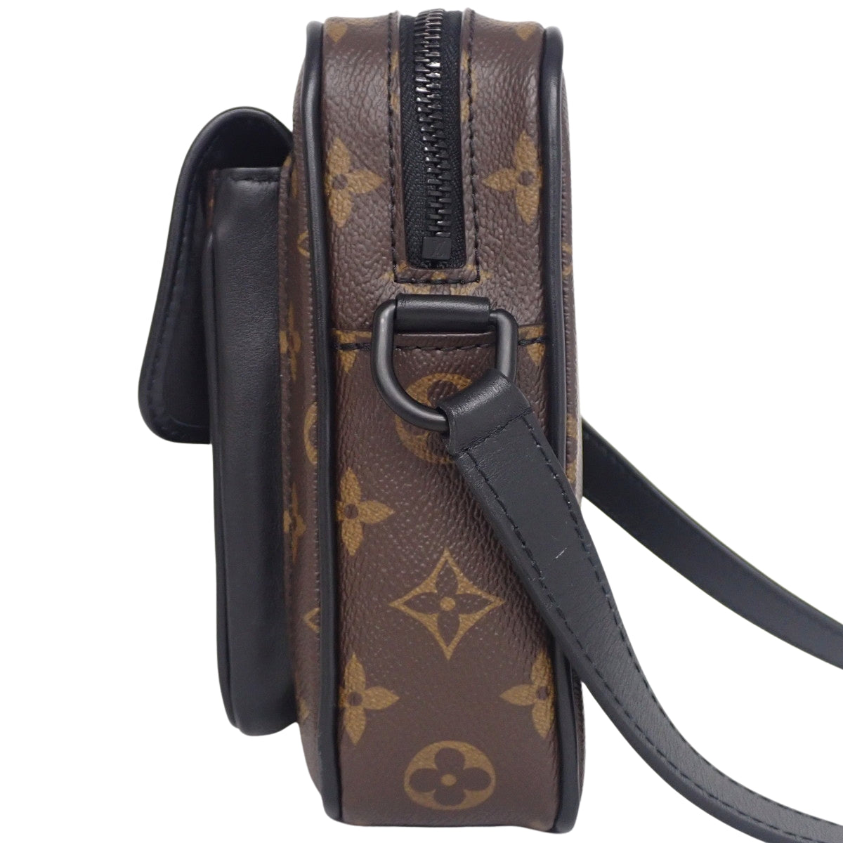 Monogram Macassar Christopher Wearable Wallet Black Brown M69404