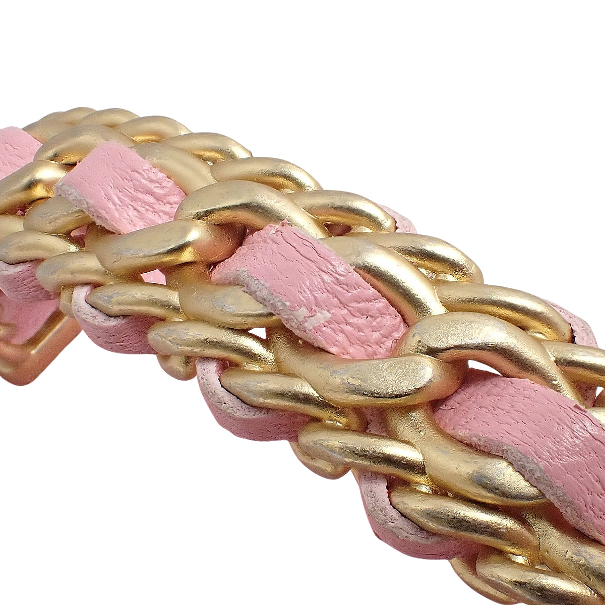 マトラッセ ココマーク ミニバニティ チェーンショルダーバッグ ラムスキン ピンク