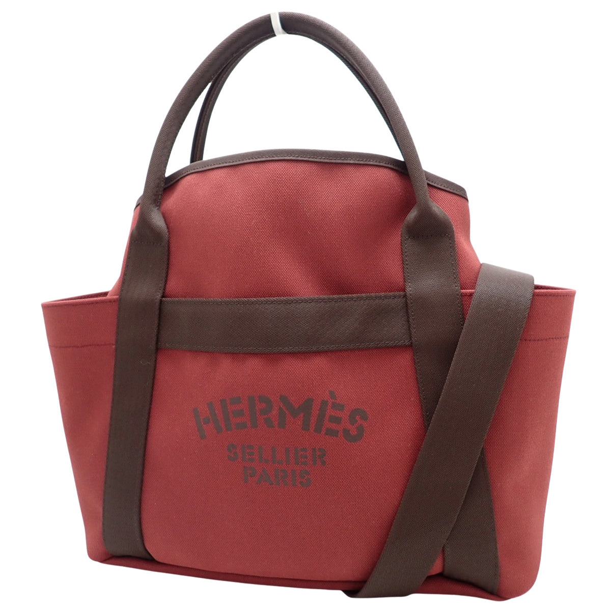 サックドパンサージュ・グルーム トワルミリタリー トワルシェブロン ルージュアッシュ ショコラ シルバー金具 B刻印