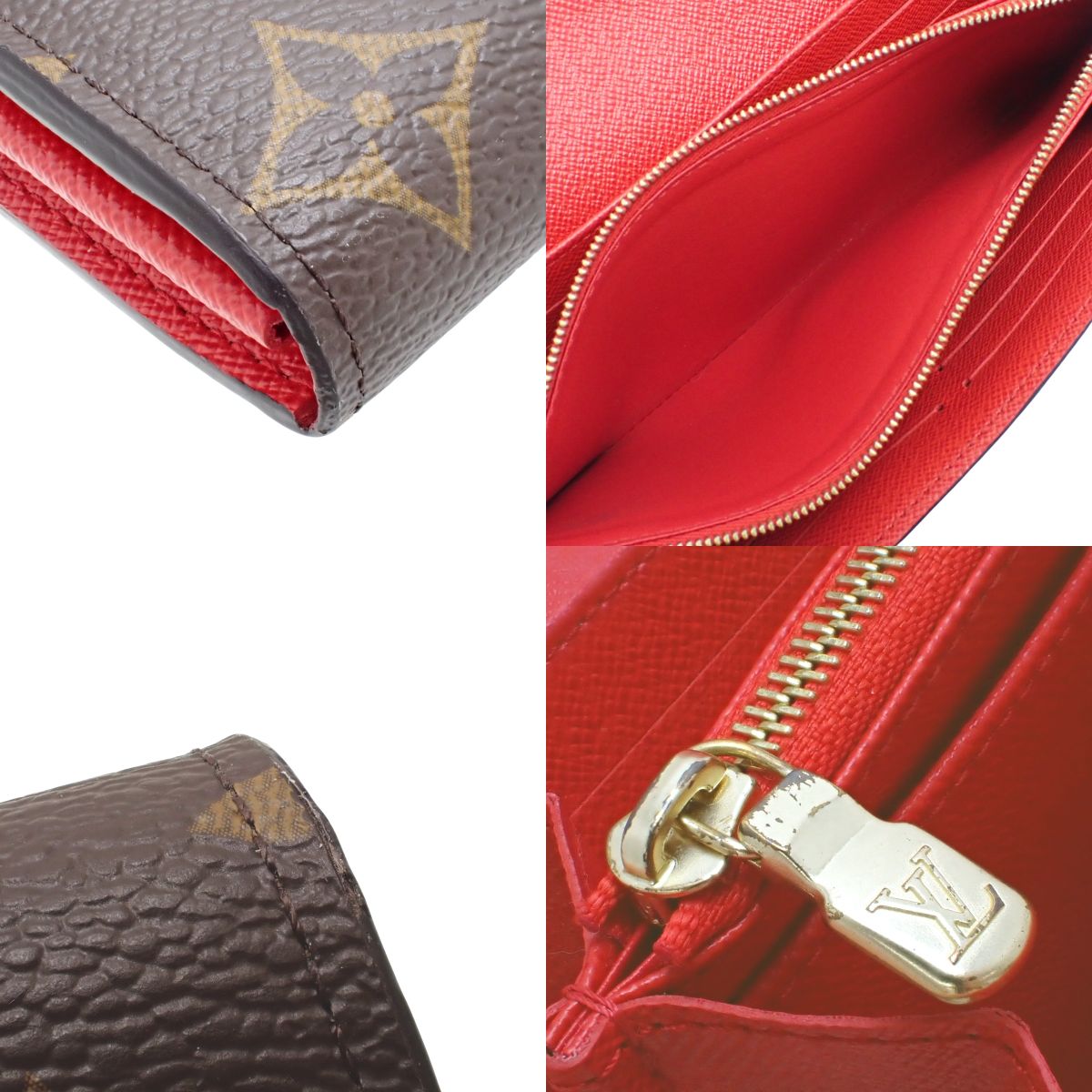 Monogram Portefeuille Sarah Monogram Canvas Coquelicot M62236