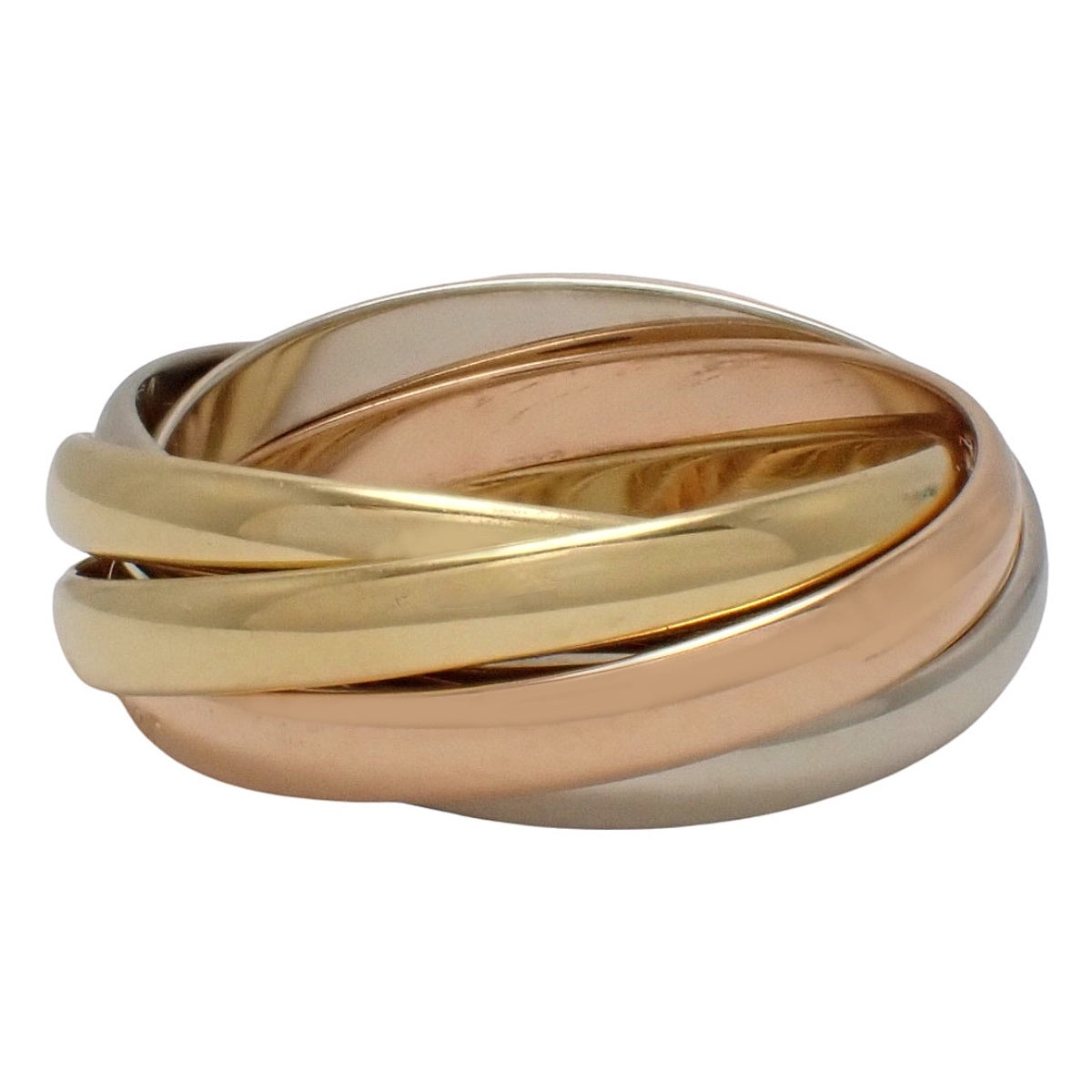 les must de Cartier トリニティリング K18YG K18WG K18PG 51 7.5g