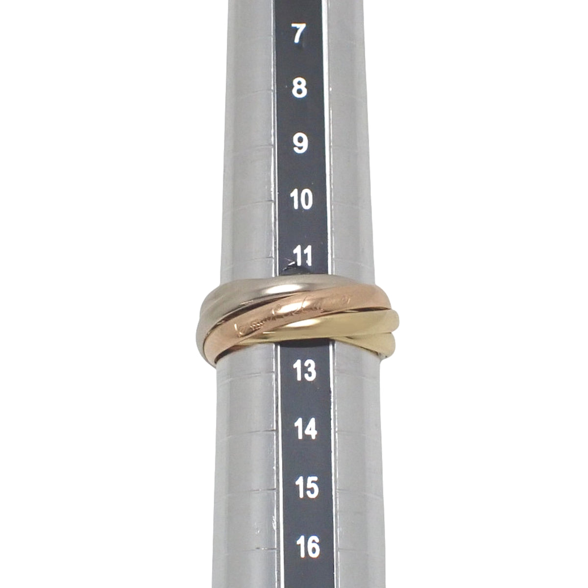 les must de Cartier トリニティリング K18YG K18WG K18PG 51 7.5g