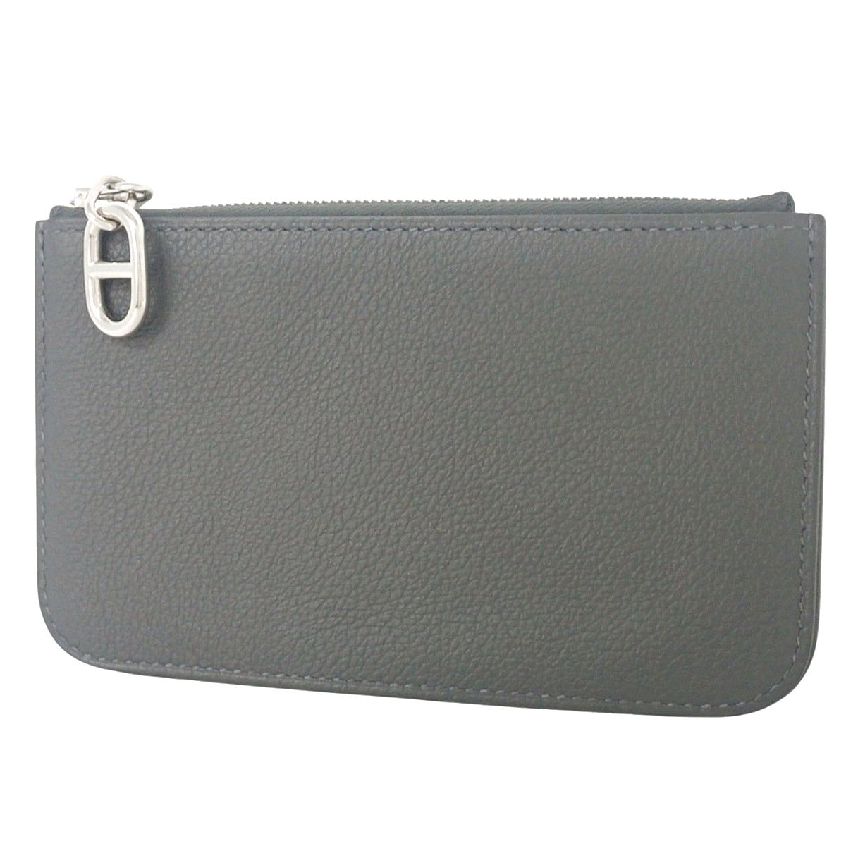Zipango Evercolor Palladium Hardware Ardoise Silver Hardware K stamp