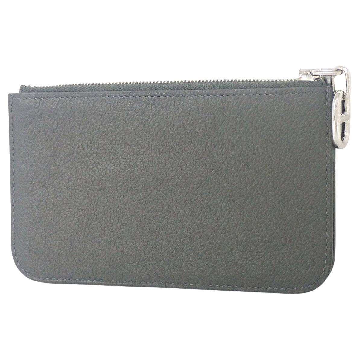 Zipango Evercolor Palladium Hardware Ardoise Silver Hardware K stamp