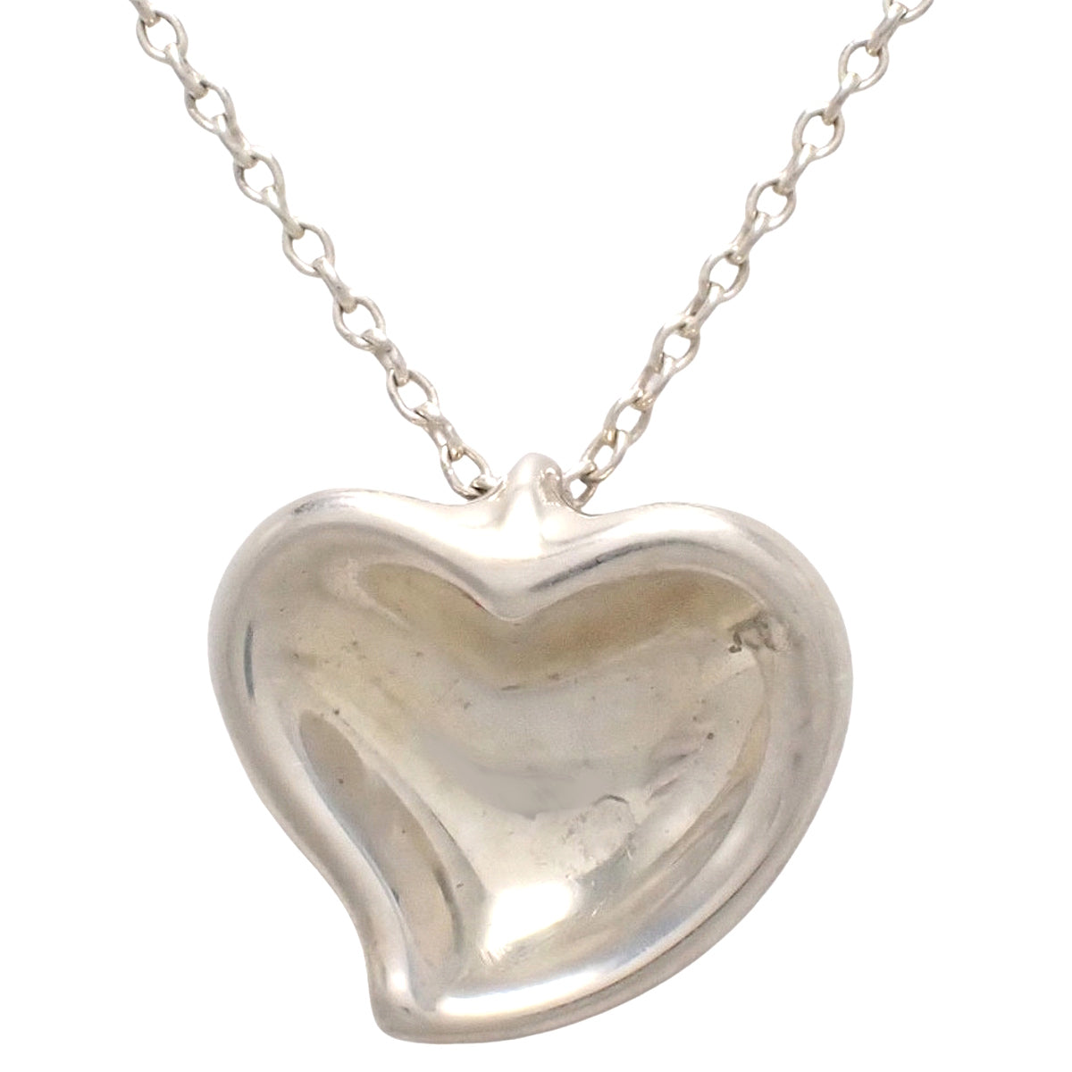 カーブドハート ネックレス シルバー SV925