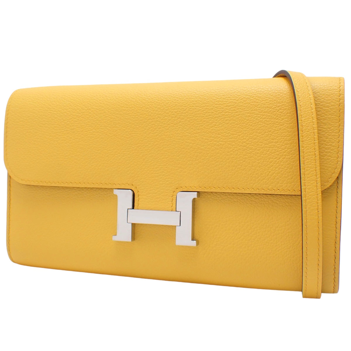 Constance Long To Go Evercolor Palladium Hardware Jaune de Naples Silver Hardware W stamp