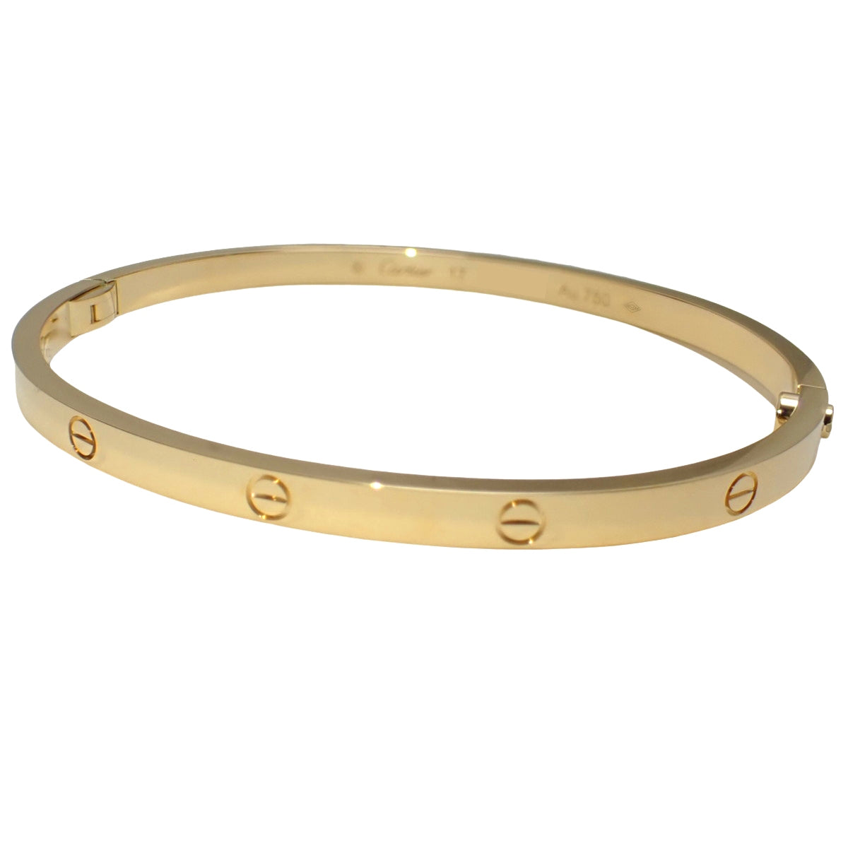 LOVE ブレスレット スモールモデル イエローゴールド K18YG 17 19.4g ラブブレス