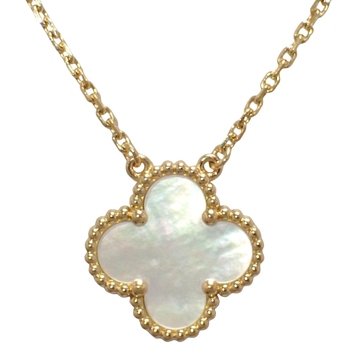 ヴィンテージアルハンブラ ペンダント マザーオブパール イエローゴールド K18YG 5.0g