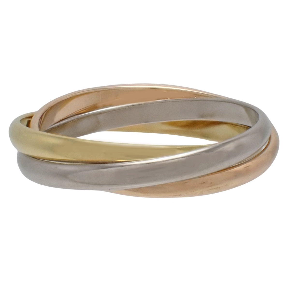 les must de Cartier トリニティ リング K18YG K18WG K18PG 51 3.5g