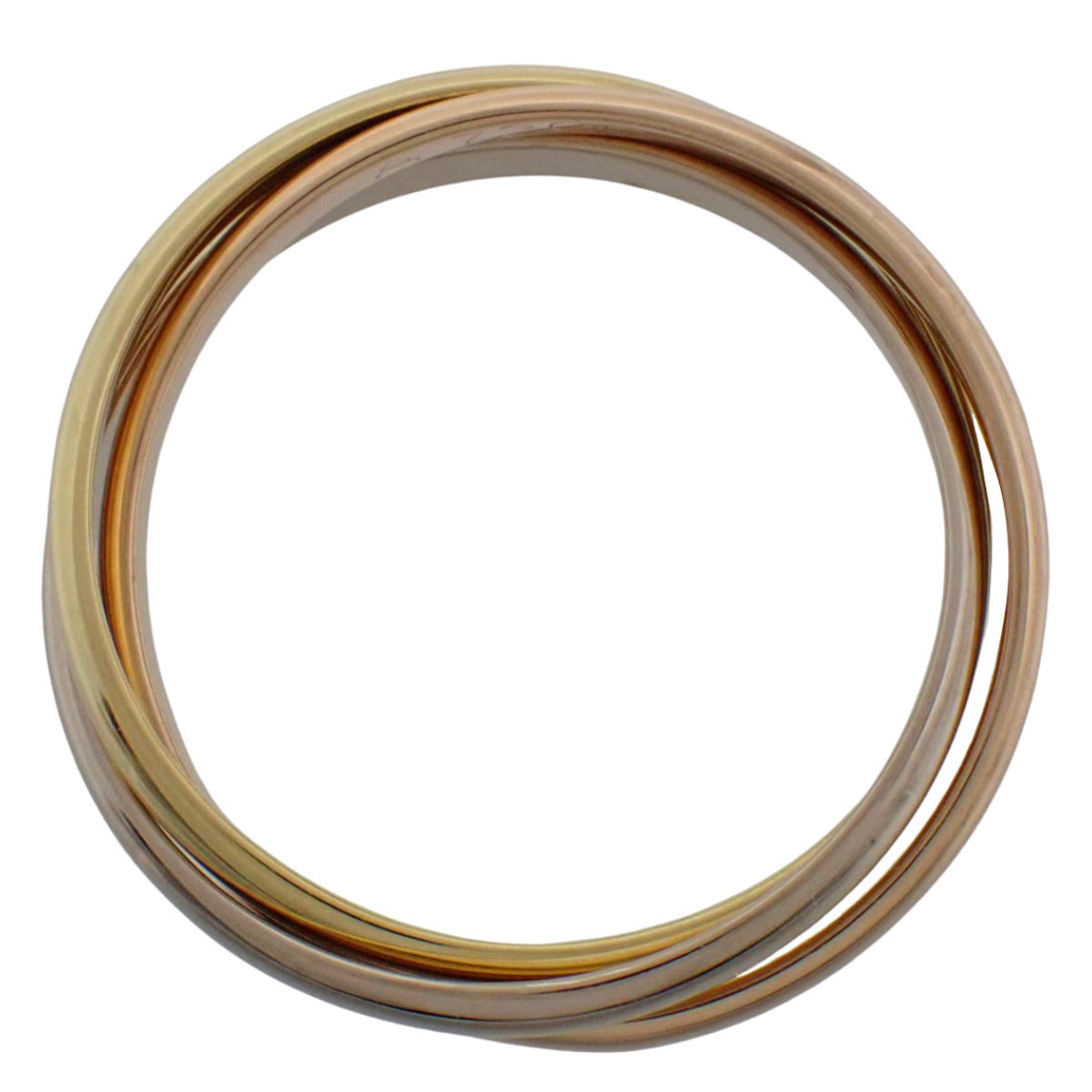 les must de Cartier トリニティ リング K18YG K18WG K18PG 51 3.5g