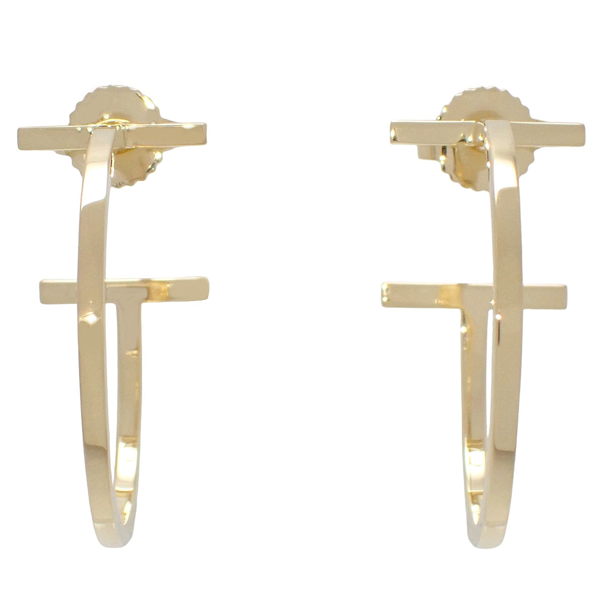 フープ ピアス イエローゴールド K18YG 4.9g