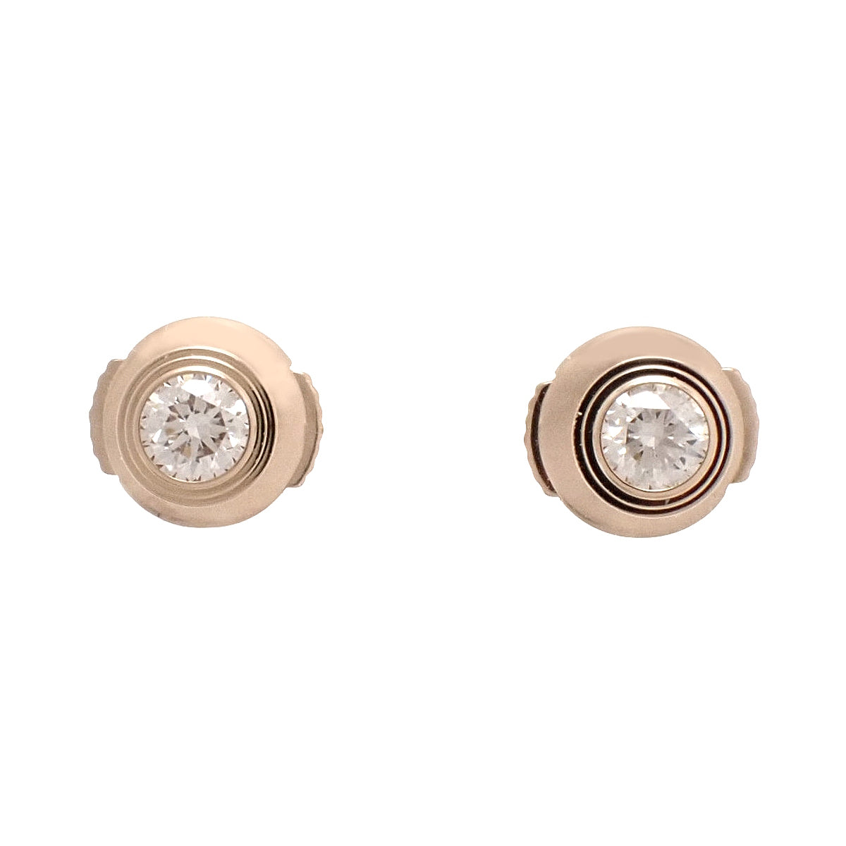 Cartier D'Amour Earrings Diamond Pink Gold K18PG 1.5g