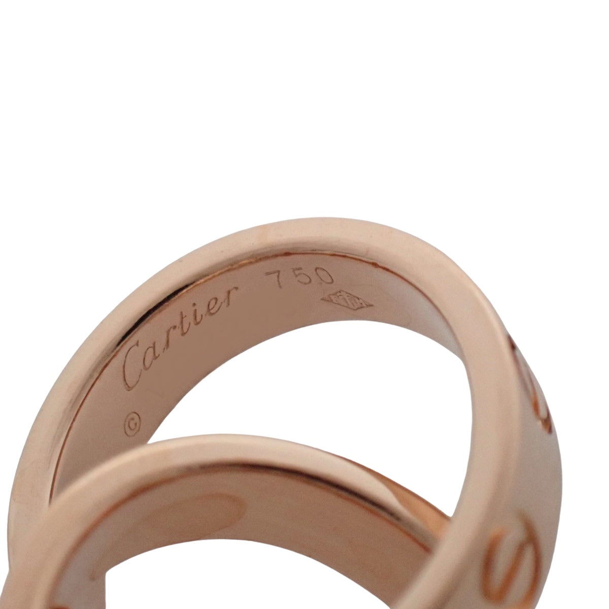 LOVE ブレスレット チェーン ピンクゴールド K18PG 4.2g