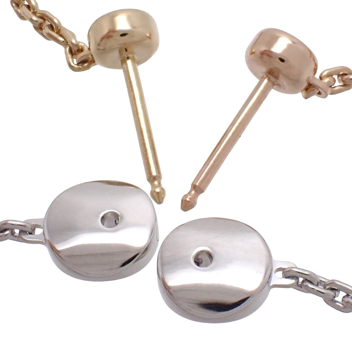 Monogram Idylle Double Chain K18 Yellow Gold Pink Gold White Gold 6.8g