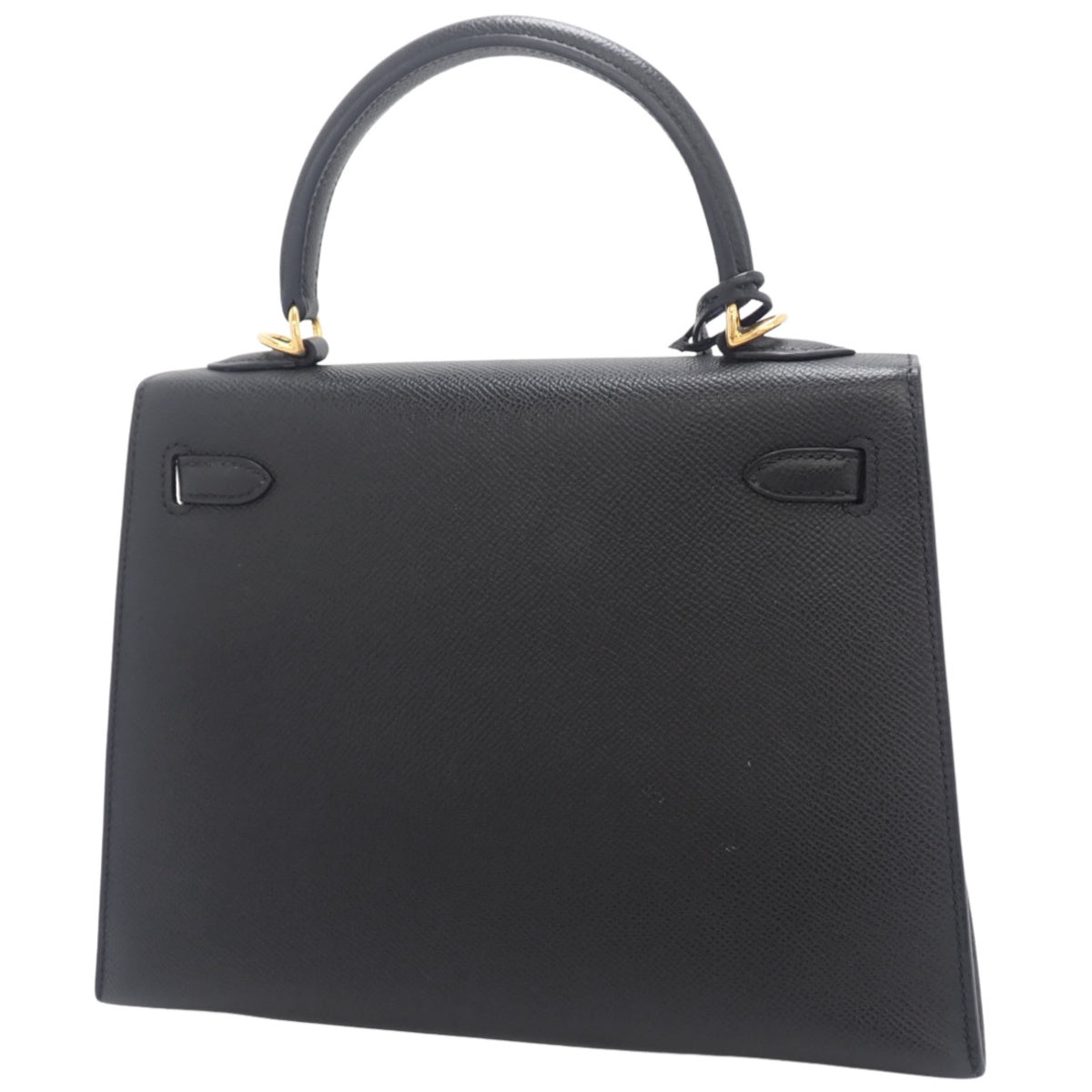 Kelly 25 (Sellier) Veau Epsom Black Gold Hardware B stamp