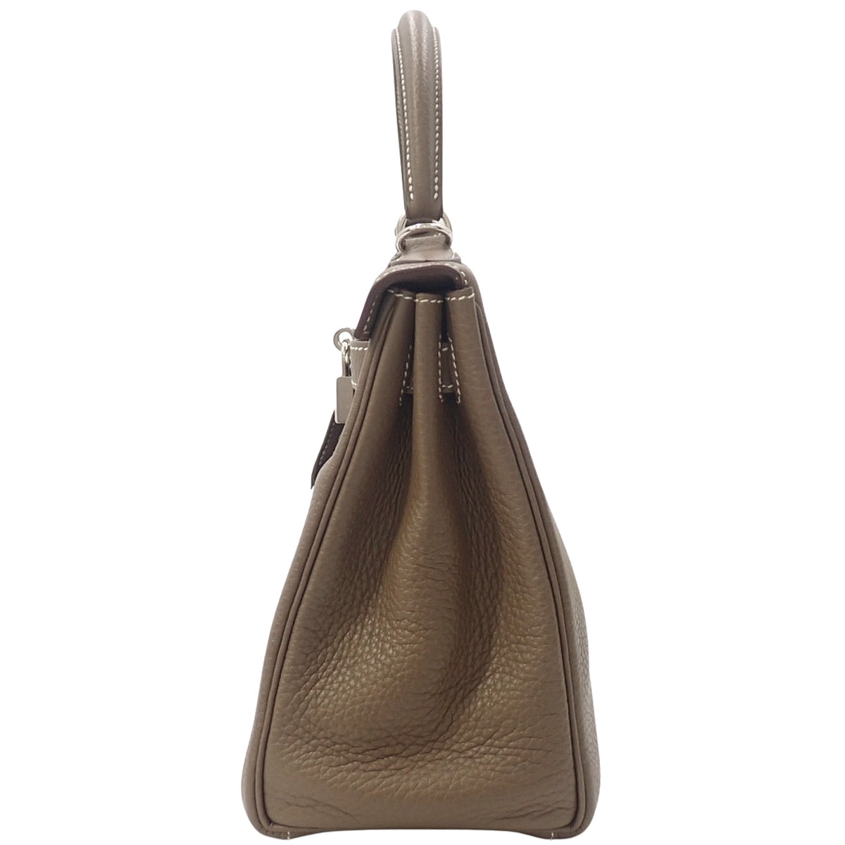 ケリー28 (内縫い) トリヨンクレマンス エトープ/エトゥープ シルバー金具 Y刻印