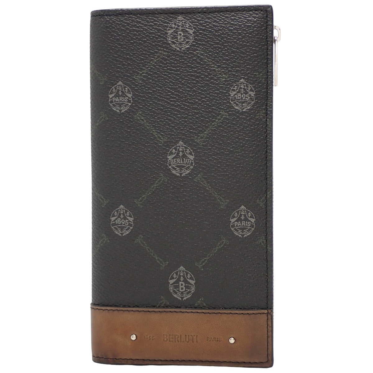 ネオサンタル 二つ折り長財布 レザー PVC ブラウン ブラック