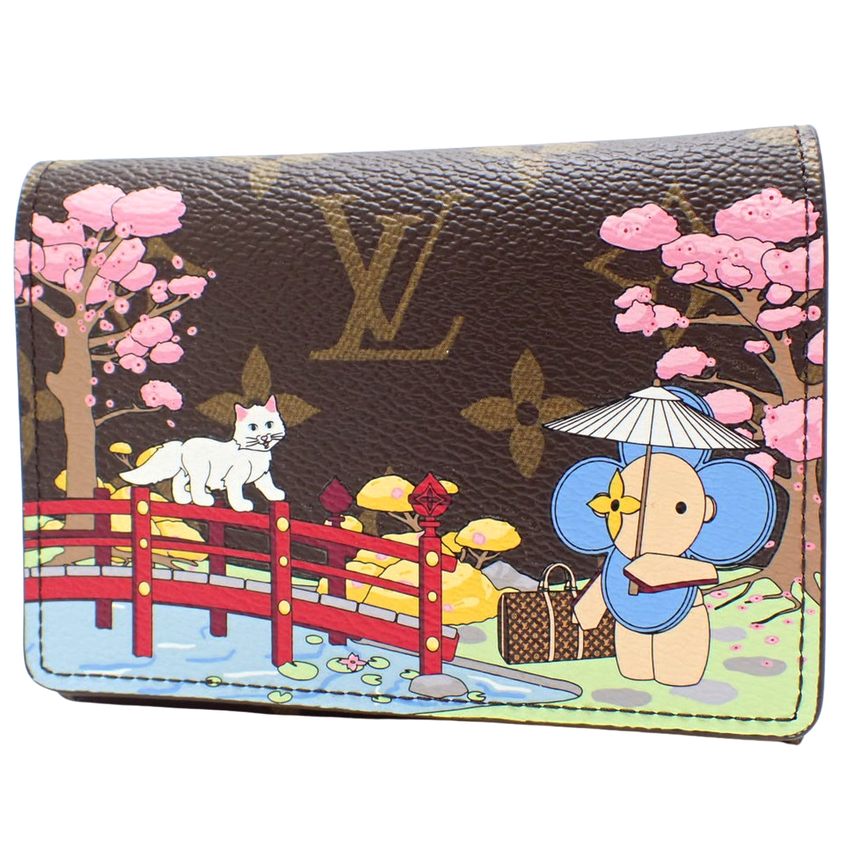 Monogram Portefeuille Victorine 钱夹 棕色 多色 粉色 M80873
