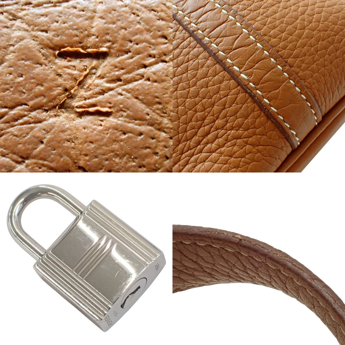 Picotin Lock PM Taurillon Clemence 钯金件 黄金色 Z刻