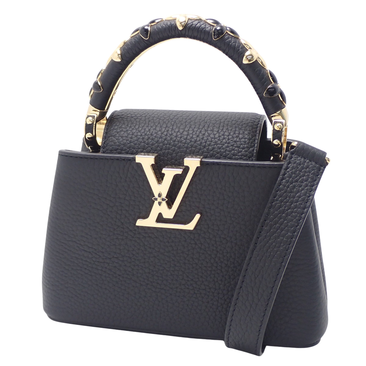 Capucines Mini Taurillon Leather Black