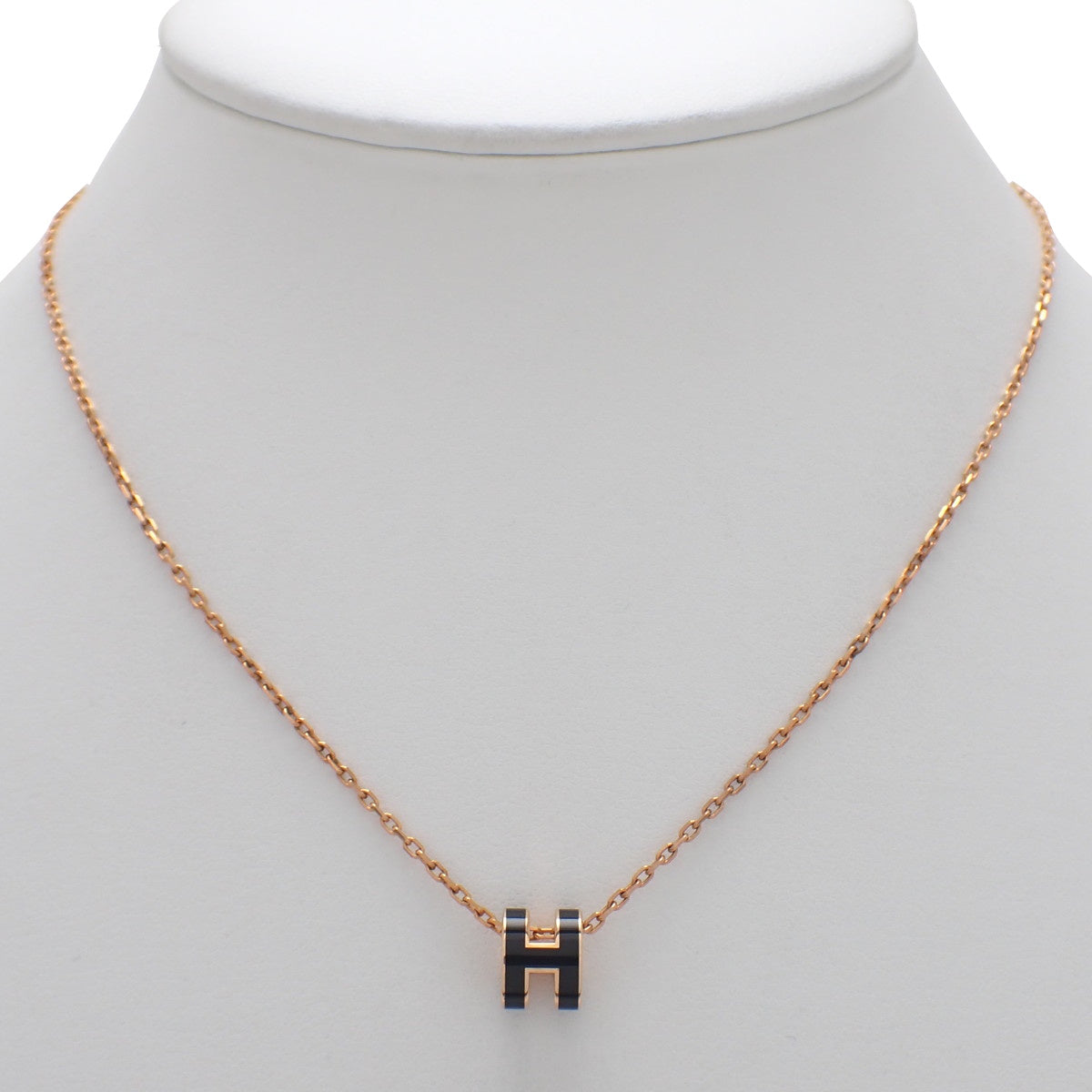 Pop H Mini pendant in metal with gold plating