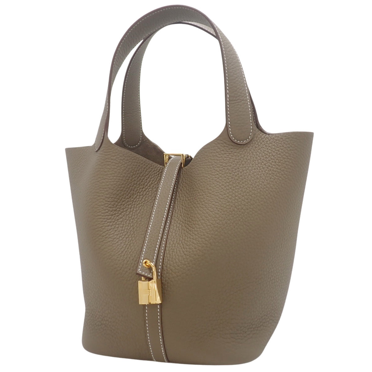 ピコタンロックMM トリヨンクレマンス エトゥープ/エトープ ゴールド金具 K刻印