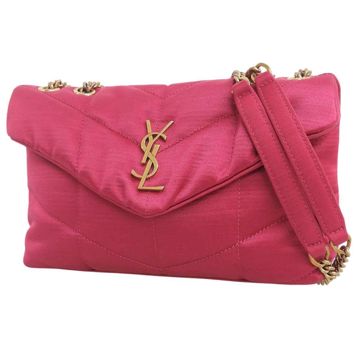 パファー トイバッグ サテン ピンク 759337