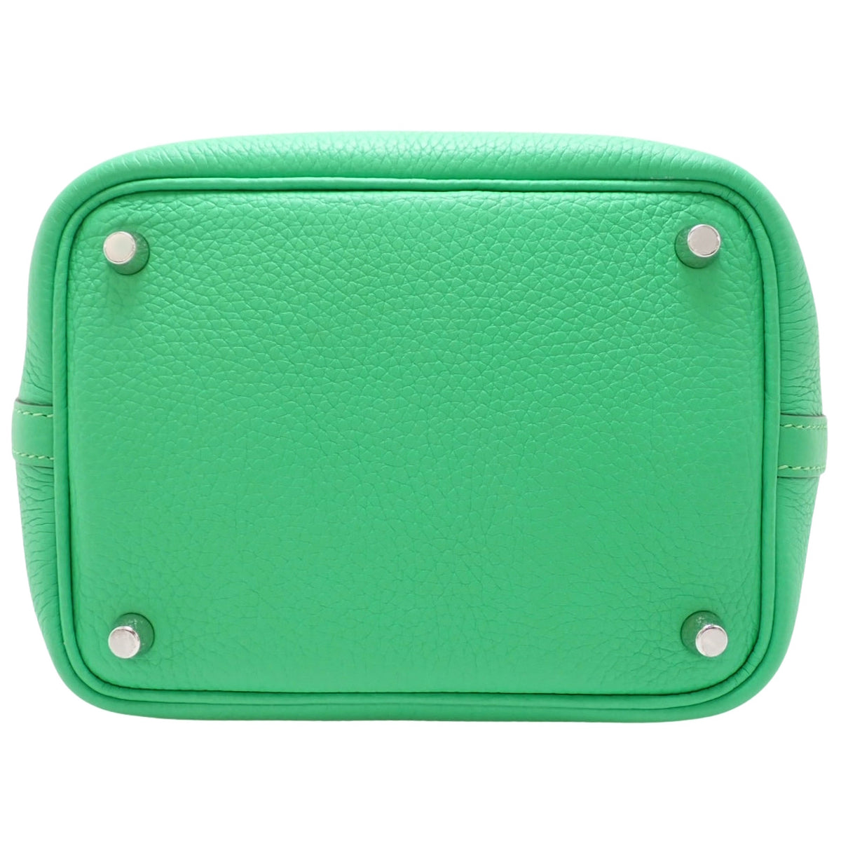 Picotin Lock Eclat PM Taurillon Clemence Veau Swift Vert Comique/Bleu Frida 银扣 U刻印