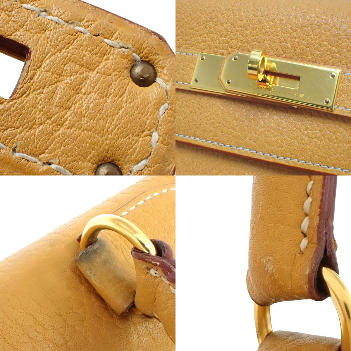 ケリー32 (内縫い) アルデンヌ ナチュラル ゴールド金具 □A刻印