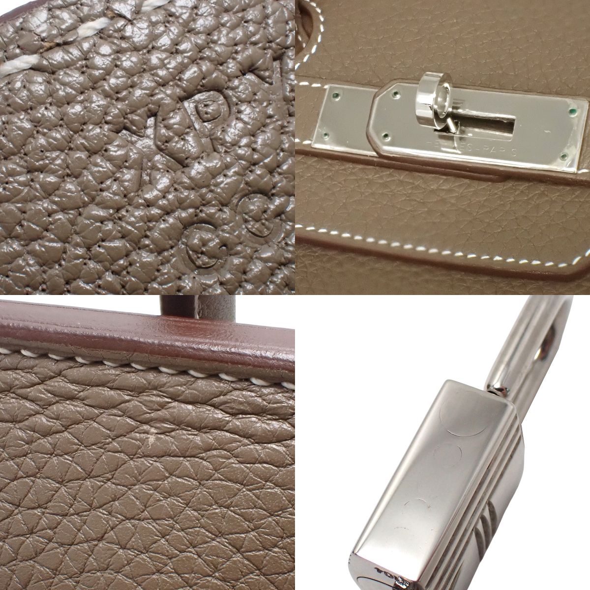 Birkin 35 Taurillon Clemence 皮革 钯金扣 83/大象灰 X刻印