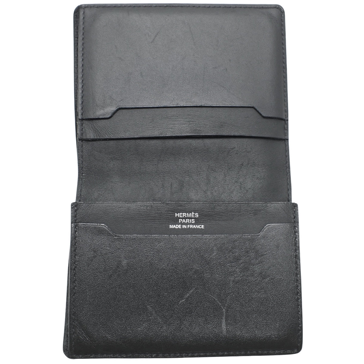 Manhattan Card Case Leather Black