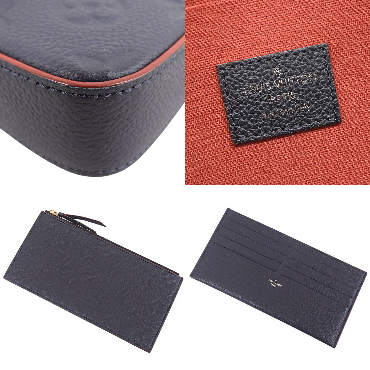 Monogram Empreinte Pochette Felicie Marine Rouge M64099