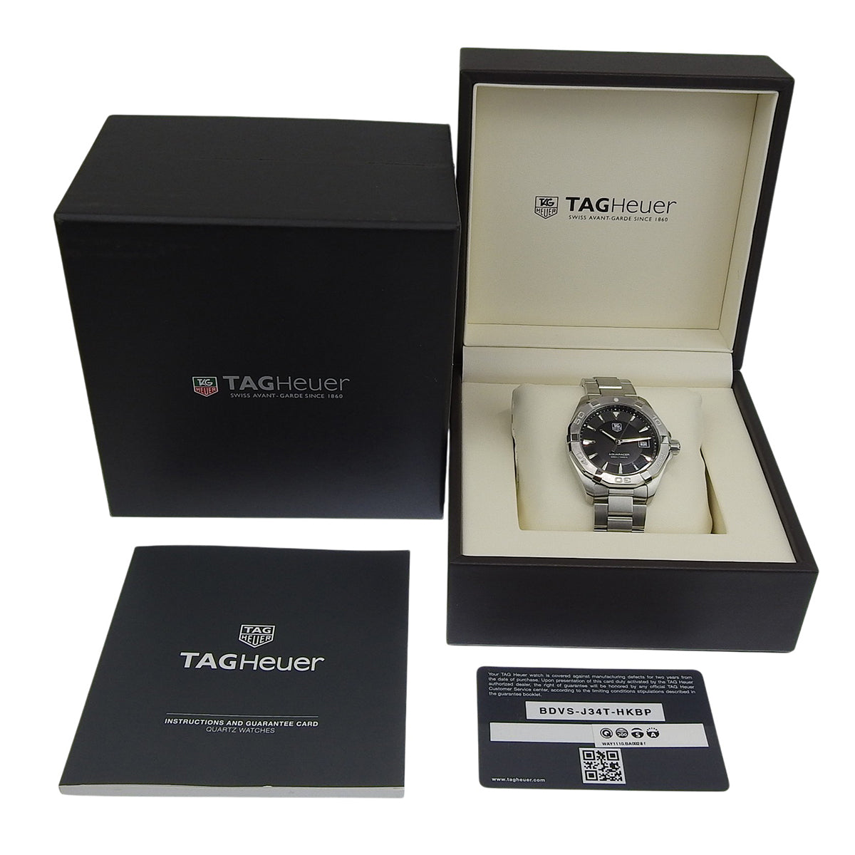 Aquaracer WAY1110.BA0928 SS Black Quartz Men's