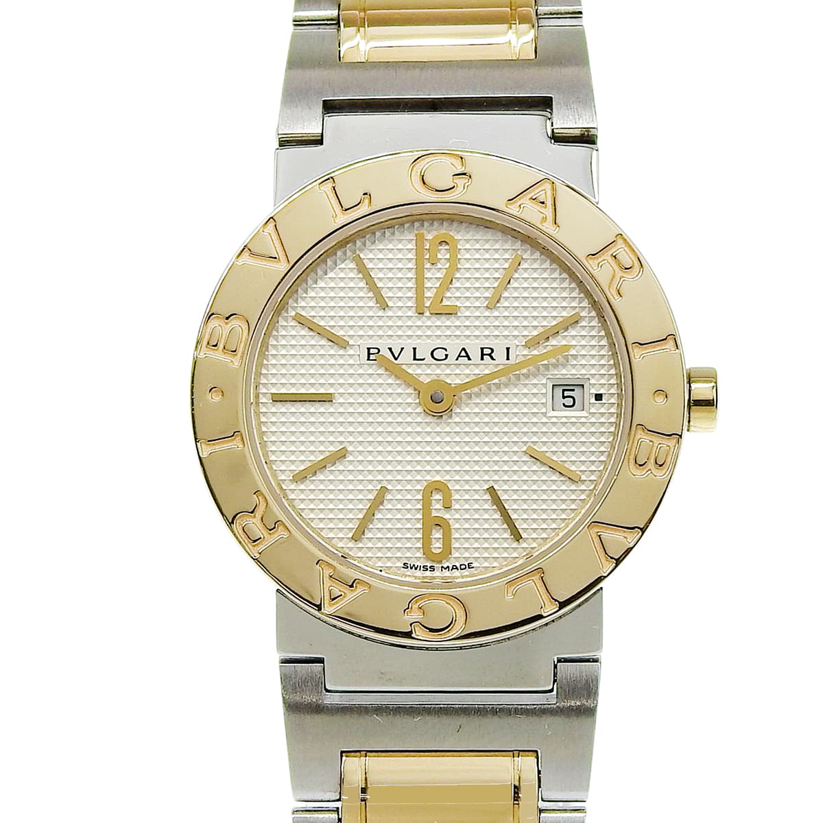 BVLGARI BVLGARI BB26WSGD YG/SS White Quartz Ladies