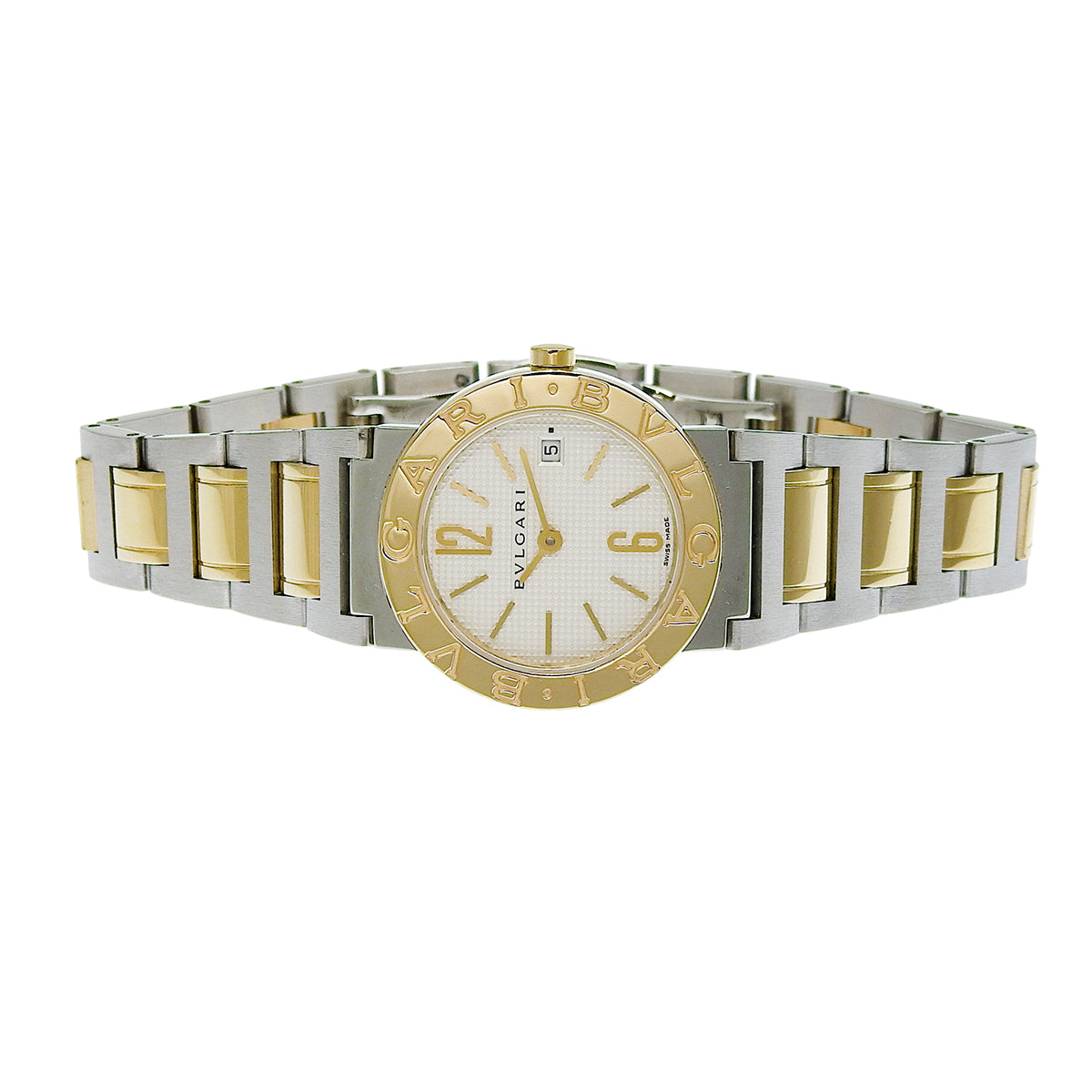 BVLGARI BVLGARI BB26WSGD YG/SS White Quartz Ladies