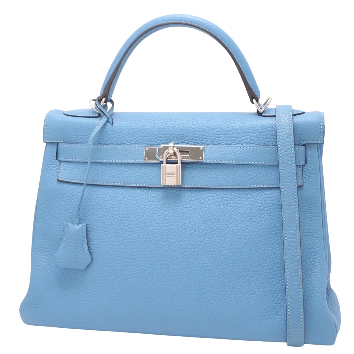 ケリー32 (内縫い) トゴ パラジウム金具 ブルーパラダイス □R刻印