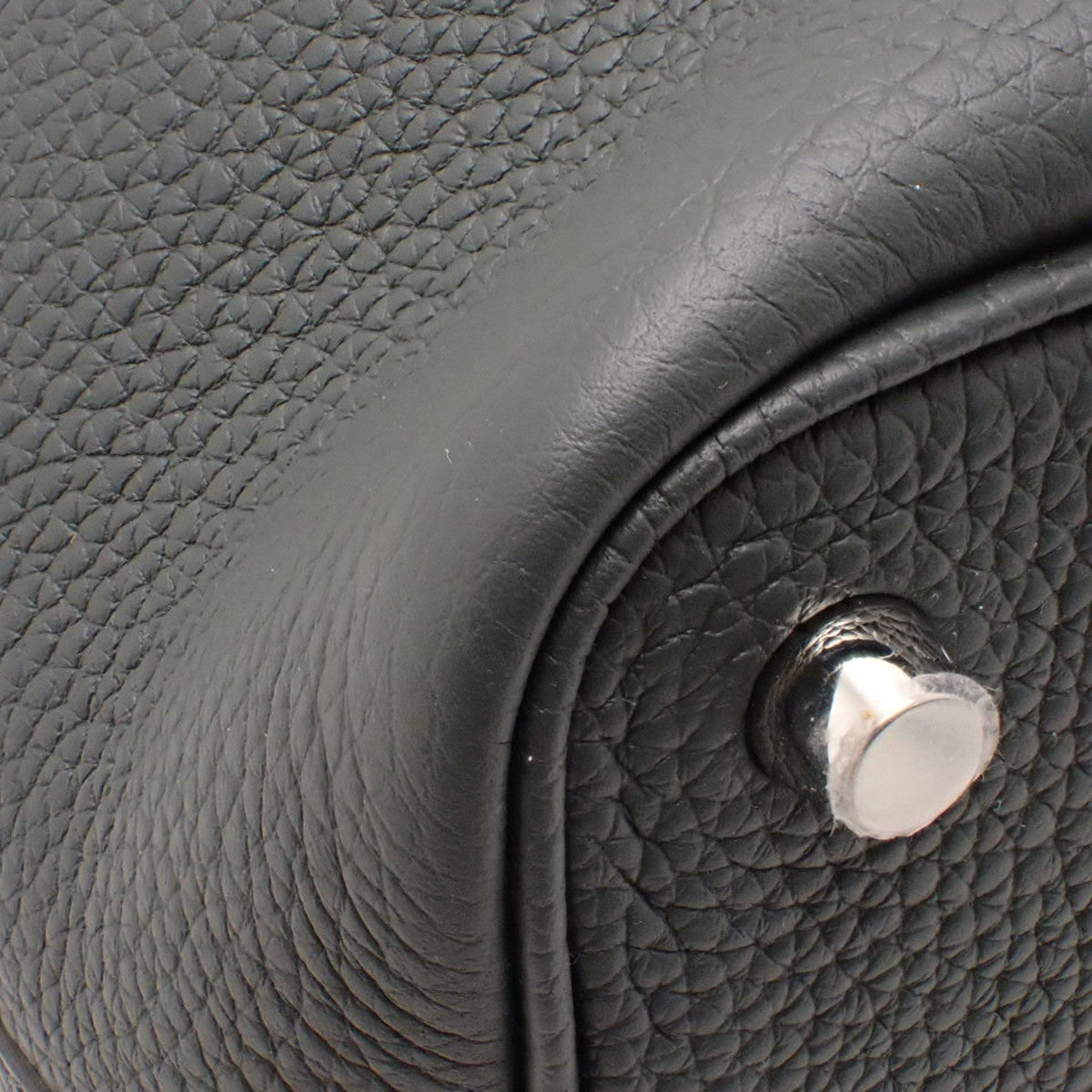 【未使用】Picotin Lock Eclat PM Taurillon Clemence Palladium 金属件 翠绿红树林 灰麻 K刻印