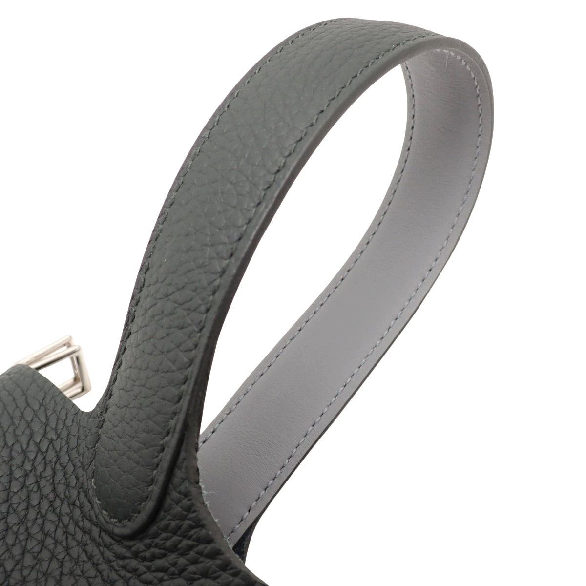 【未使用】Picotin Lock Eclat PM Taurillon Clemence Palladium 金属件 翠绿红树林 灰麻 K刻印
