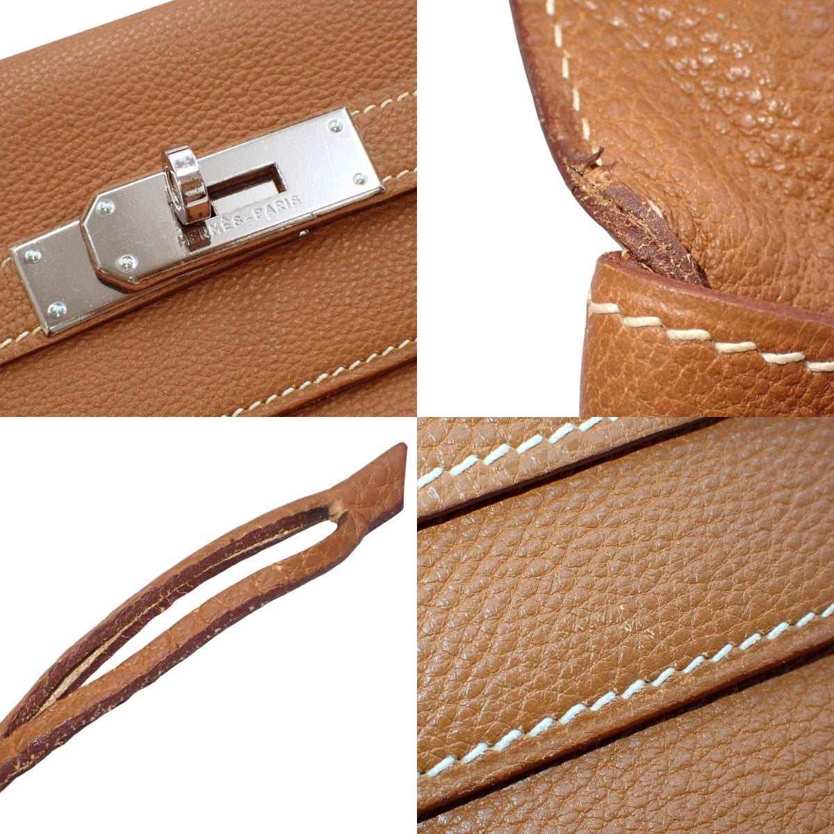 Kelly 32 (Retourne) Togo Palladium Hardware Gold □G stamp