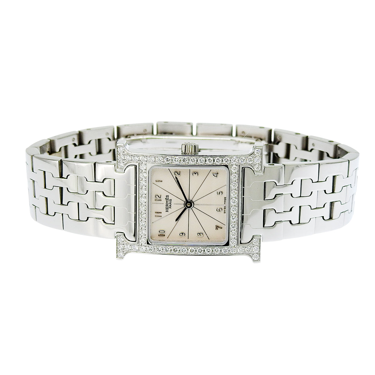 H Watch HH1.230 SS Diamond Bezel Quartz Ladies