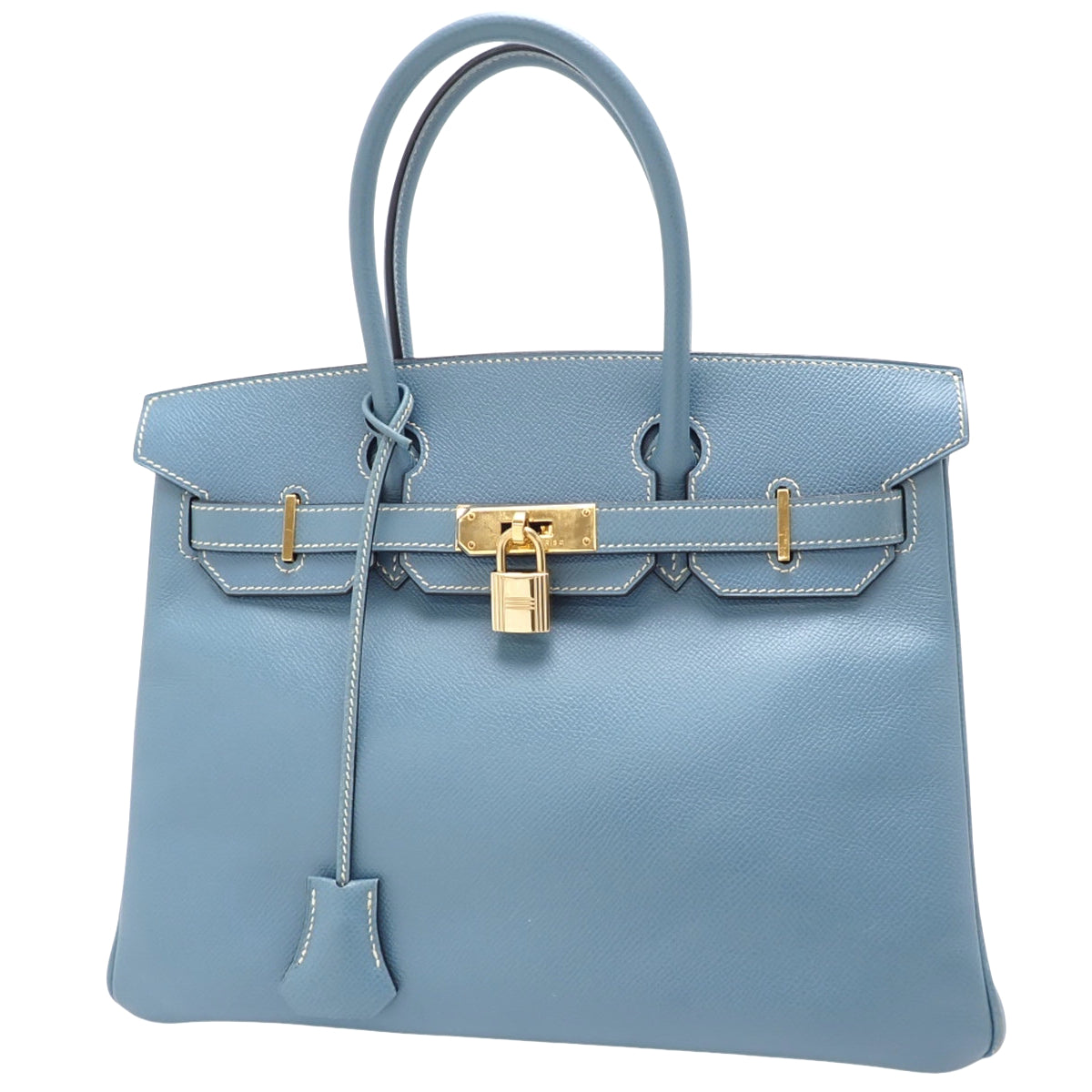 バーキン30 ヴォーエプソン ブルージーン ゴールド金具 H刻印