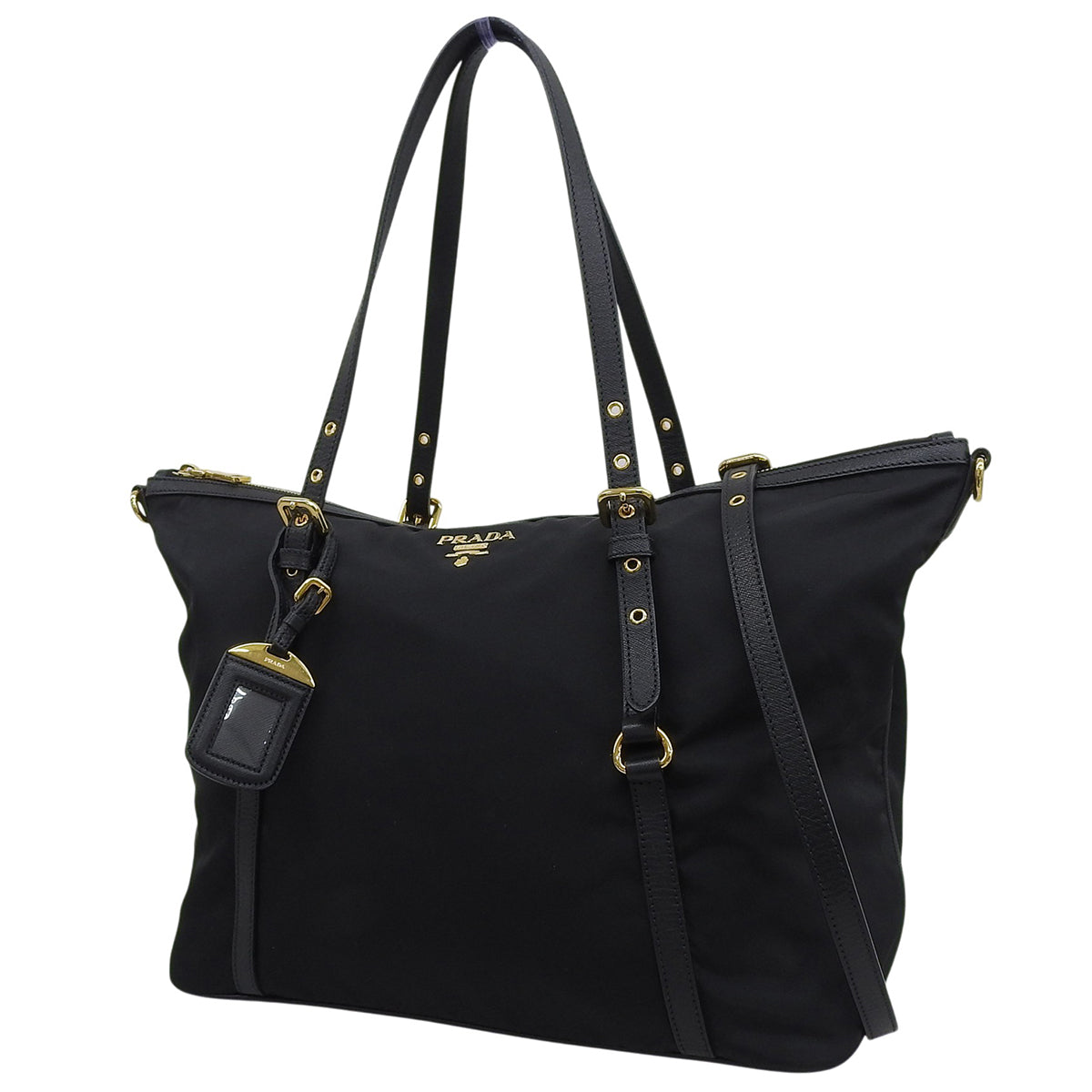 2WAY トートバッグ ナイロン レザー NERO ネロ 1BG253